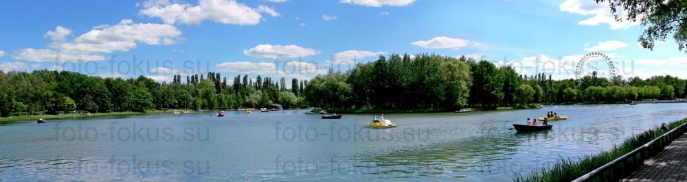 Измайловский парк. Панорама Круглого пруда.