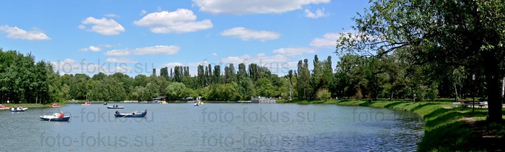 Измайловский парк. Панорама Круглого пруда.